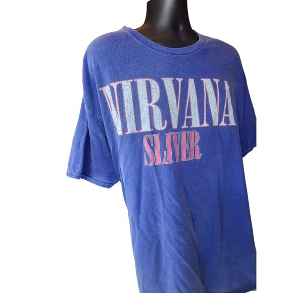 Nirvana Band T Shirt Mens 2XL Sliver Graphic Tee Grunge Distressed Vintage Style - Picture 13 of 16
